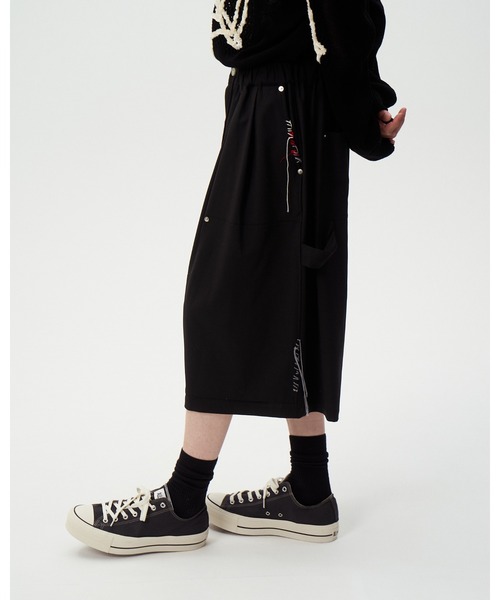 DISCOVERED（ディスカバード）の「SUMMER WOOL LOOPING WIDE SHORTS（スラックス・メンズ・グレー/ブラック・SMALL/LARGE）」の9枚目の写真