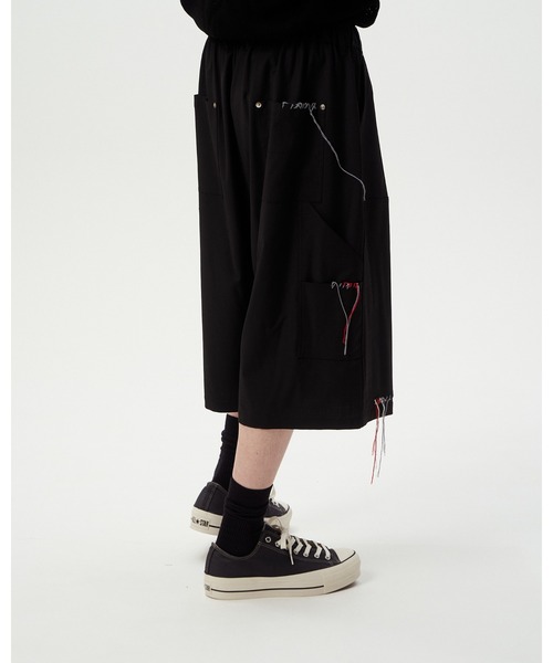 DISCOVERED（ディスカバード）の「SUMMER WOOL LOOPING WIDE SHORTS（スラックス・メンズ・グレー/ブラック・SMALL/LARGE）」の8枚目の写真