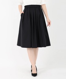 UNIVERVAL MUSE | ソフトピーチタフタ_ギャザータックタフタスカート(スカート)