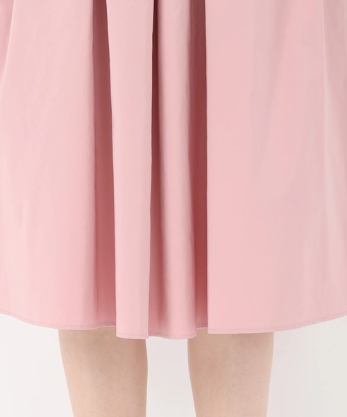 UNIVERVAL MUSE（ユニバーバル ミューズ）の「ソフトピーチタフタ_ギャザータックタフタスカート（スカート・レディース・ブラック/ベージュ/ピンク・2）」の10枚目の写真