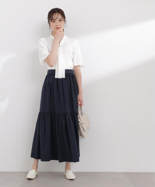 PROPORTION BODY DRESSING（プロポーションボディドレッシング）の「３ＷＡＹタイ付きニット / 1216170408（ニット/セーター・レディース・ホワイト/ライトグリーン/ネイビー/イエロー・MEDIUM/SMALL）」の13枚目の写真