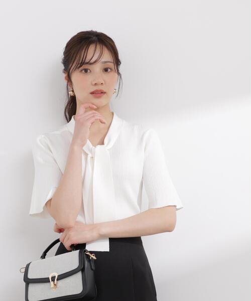 PROPORTION BODY DRESSING（プロポーションボディドレッシング）の「３ＷＡＹタイ付きニット / 1216170408（ニット/セーター・レディース・ホワイト/ライトグリーン/ネイビー/イエロー・MEDIUM/SMALL）」の15枚目の写真
