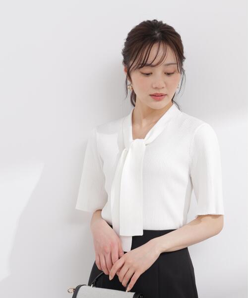 PROPORTION BODY DRESSING（プロポーションボディドレッシング）の「３ＷＡＹタイ付きニット / 1216170408（ニット/セーター・レディース・ホワイト/ライトグリーン/ネイビー/イエロー・MEDIUM/SMALL）」の16枚目の写真