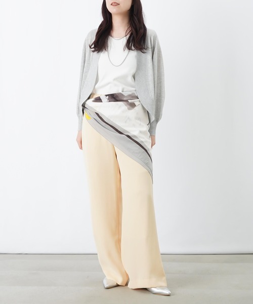 LUCA/LADY LUCK LUCA(ルカ/レディラックルカ)の「LC/LLL 天竺7分袖ニットボレロ(カーディガン/ボレロ・レディース・グレー/ブラック・FREE)」の14枚目の写真