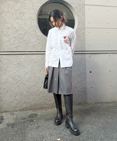 Narcissus（ナルシス）の「【Narcissus】プリーツビジュースカート（スカート・レディース・グレー・FREE）」の2枚目の写真