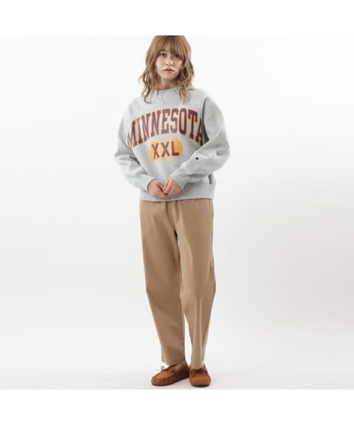 Champion(チャンピオン)の「Champion REVERSE WEAVE(R) ラグランスリーブスウェットトレーナー(スウェット・レディース・パープル/グリーン/ホワイト/グレー/ブラック/オートミール・M/L)」の16枚目の写真
