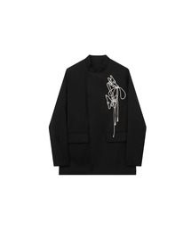 U:UME（ユーム）の「Art Deco Stand Collar Jacket（テーラードジャケット）」