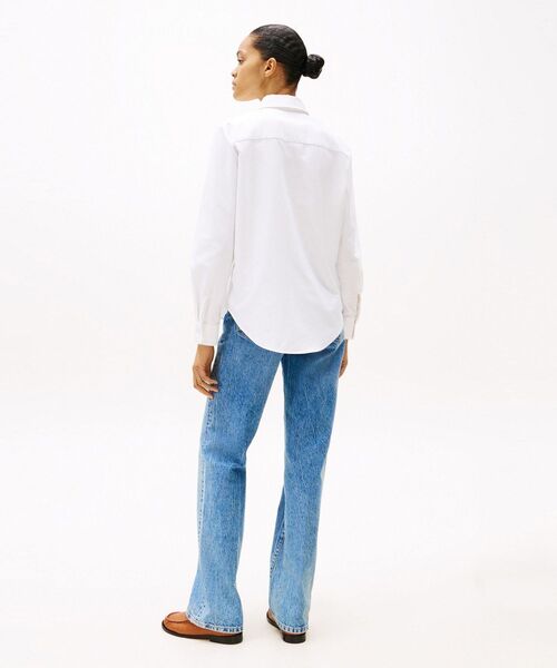 TOMMY HILFIGER(トミーヒルフィガー)の「OXFORD RELAXED LS SHIRT(シャツ/ブラウス・レディース・ベージュ・32inch/38inch/36inch/34inch)」の4枚目の写真