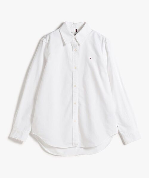TOMMY HILFIGER(トミーヒルフィガー)の「OXFORD RELAXED LS SHIRT(シャツ/ブラウス・レディース・ベージュ・32inch/38inch/36inch/34inch)」の5枚目の写真