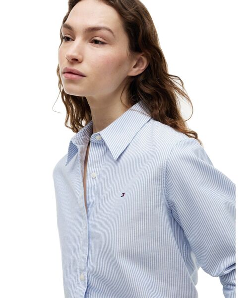 TOMMY HILFIGER(トミーヒルフィガー)の「OXFORD RELAXED LS SHIRT(シャツ/ブラウス・レディース・ベージュ・32inch/38inch/36inch/34inch)」の8枚目の写真