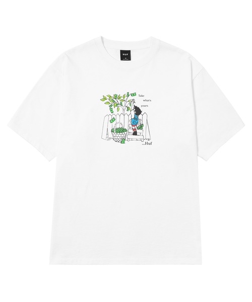 HUF(ハフ)の「TAKE YOURS TEE(Tシャツ/カットソー・メンズ・ブラック/ホワイト・XXL/XL/L/M/S)」の3枚目の写真