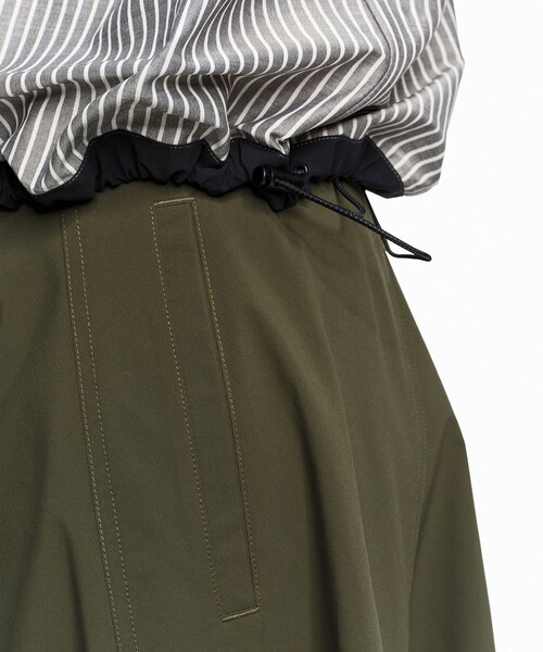 AIGLE（エーグル）の「吸水速乾 クールマックス  ウーブンストライプシャツ / 裾ドローコード（シャツ/ブラウス・レディース・ブラック/ピンク/ホワイト・S/M/L）」の8枚目の写真