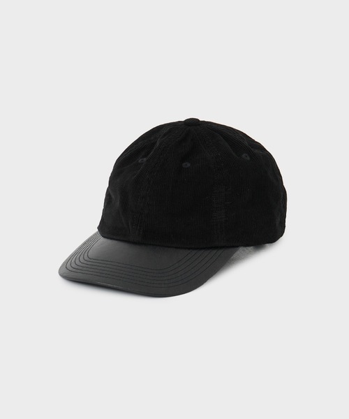 KIJIMATAKAYUKI/キジマタカユキ】CORDUROY & FAUX LEATHER 6PANEL CAP