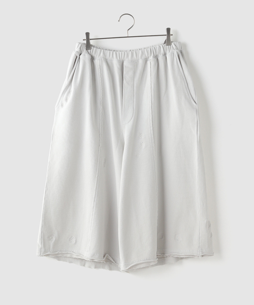 F-LAGSTUF-F(フラグスタフ)の「F-LAGSTUF-F/フラグスタフ BORO SWEAT SHORTS(その他パンツ・メンズ・グレー/ピンク/ブラック・X-LARGE/LARGE)」の2枚目の写真