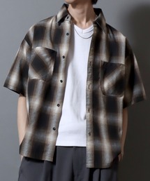ANPAS（アンパス）の「Ombre Check Short-Sleeve Shirt / オンブレチェック 半袖シャツ メンズ トップス（シャツ/ブラウス）」