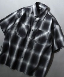Ombre Check Short-Sleeve Shirt / オンブレチェック 半袖シャツ メンズ トップス