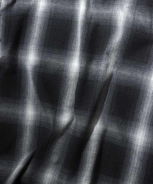 ANPAS(アンパス)の「Ombre Check Short-Sleeve Shirt / オンブレチェック 半袖シャツ メンズ トップス(シャツ/ブラウス・メンズ・ブラック/ブラウン/ブルー・LL/L/M)」の11枚目の写真