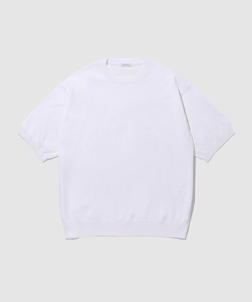 URBAN COLLECTION(アーバンコレクション)の「URBAN COLECTION 綿タッチニットTシャツ(ニット/セーター・メンズ・ホワイト/ブラック/グレー・S/M/L/XL)」の10枚目の写真