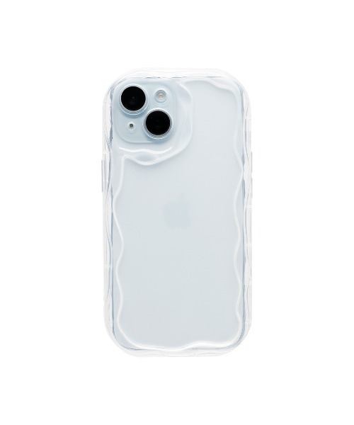 Hamee(ハミィ)の「iPhone 17/17 Pro/16/15 専用 PHONEAR ウェーブスタイル スマホケース(スマホケース/カバー・レディース・クリアブルー/クリアグリーン/シルバー/クリア/クリアイエロー/ピンク・iPhone 15/iPhone 16/iPhone 17/iPhone 17 Pro)」の14枚目の写真