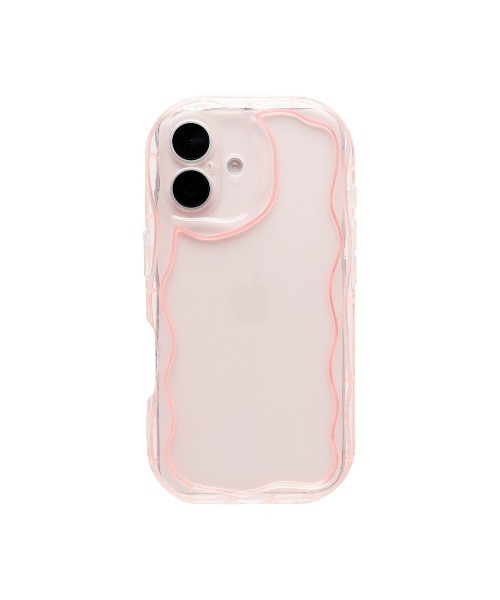 Hamee(ハミィ)の「iPhone 17/17 Pro/16/15 専用 PHONEAR ウェーブスタイル スマホケース(スマホケース/カバー・レディース・クリアブルー/クリアグリーン/シルバー/クリア/クリアイエロー/ピンク・iPhone 15/iPhone 16/iPhone 17/iPhone 17 Pro)」の21枚目の写真