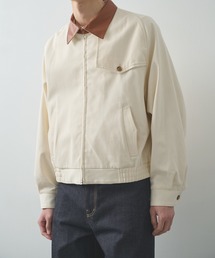 IRENISA（イレニサ）の「【irenisa/イレニサ】別注 LEATHER-COLLAR GUNFLAP ZIP BLOUSON（ブルゾン）」