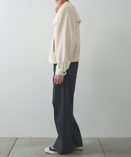IRENISA(イレニサ)の「【irenisa/イレニサ】別注 LEATHER-COLLAR GUNFLAP ZIP BLOUSON(ブルゾン・メンズ・ナチュラル・2/3/4)」の12枚目の写真