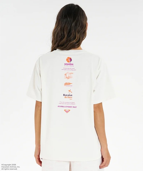 ROXY（ロキシー）の「ROXY/ロキシー HAWAIIAN AIRLINES TEE コラボTシャツ ラッシュガード RLY262023 UT（Tシャツ/カットソー・レディース・ラベンダー/ホワイト系その他/ホワイト/オレンジ・M/L）」の16枚目の写真