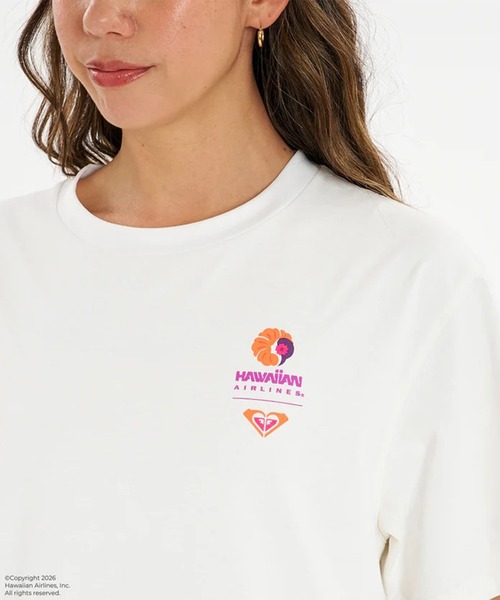 ROXY（ロキシー）の「ROXY/ロキシー HAWAIIAN AIRLINES TEE コラボTシャツ ラッシュガード RLY262023 UT（Tシャツ/カットソー・レディース・ラベンダー/ホワイト系その他/ホワイト/オレンジ・M/L）」の17枚目の写真