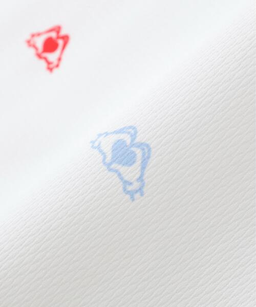 PEARLY GATES(パーリーゲイツ)の「【PEARLY GATES】手ハートPG柄 ネオプロストレッチ変形ポップコーンカノコ(ポロシャツ・メンズ・ホワイト系その他/ブルー系その他・MEDIUM/X-LARGE/LARGE)」の8枚目の写真