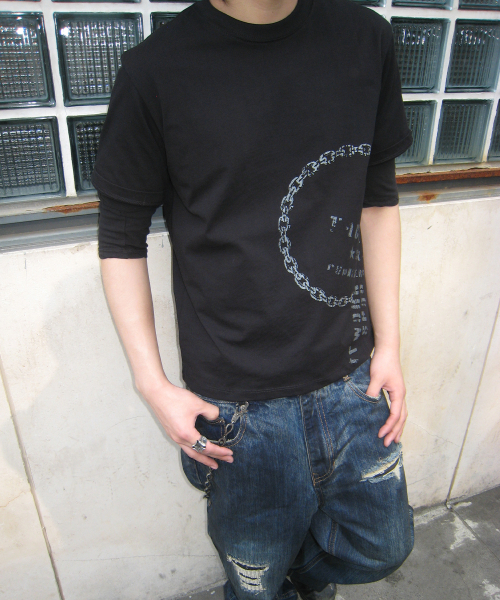 KICHUL(キチョル)の「Low Chain T-shirt (Black)(Tシャツ/カットソー・レディース・その他・LARGE/MEDIUM/SMALL)」の9枚目の写真