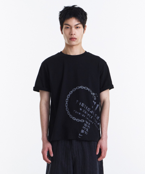 KICHUL(キチョル)の「Low Chain T-shirt (Black)(Tシャツ/カットソー・レディース・その他・LARGE/MEDIUM/SMALL)」の8枚目の写真