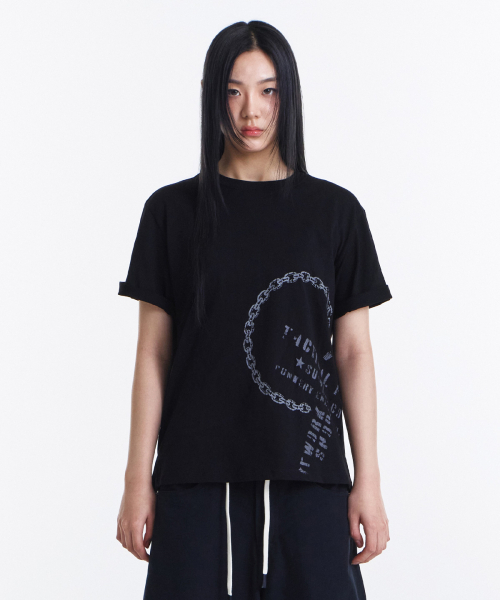KICHUL(キチョル)の「Low Chain T-shirt (Black)(Tシャツ/カットソー・レディース・その他・LARGE/MEDIUM/SMALL)」の7枚目の写真