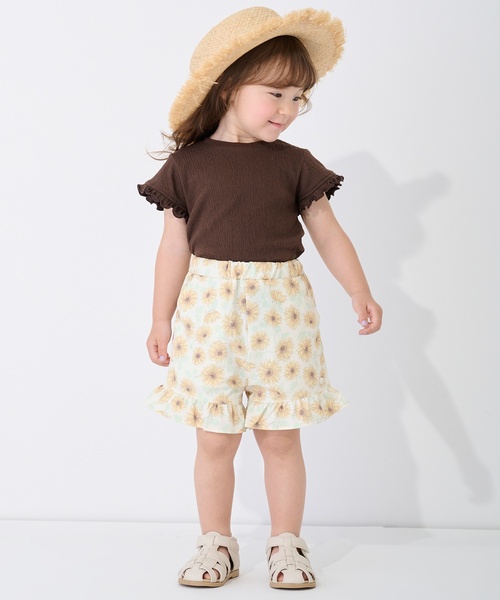 petit main（プティマイン）の「【水陸両用】フリルショートパンツ（その他パンツ・キッズ・イエロー/ネイビー/ピンク/カラフル/ライトピンク/サックスブルー/ホワイト系/ブラック/オレンジ系/レッド・80ｃｍ/90cm/100cm/110cm/120cm/130cm）」の9枚目の写真
