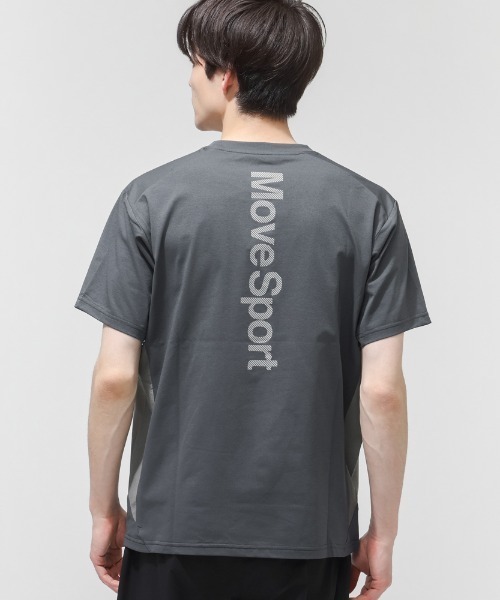 MoveSport(ムーブスポーツ)の「【別注】ムーブスポーツ 半袖Tシャツ 限定コラボ(Tシャツ/カットソー・メンズ・グリーン/グレー/チャコールグレー・M/L/LL/3L)」の6枚目の写真