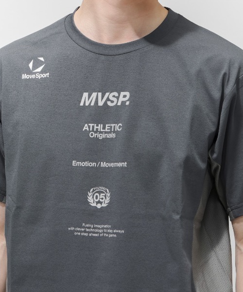 MoveSport(ムーブスポーツ)の「【別注】ムーブスポーツ 半袖Tシャツ 限定コラボ(Tシャツ/カットソー・メンズ・グリーン/グレー/チャコールグレー・M/L/LL/3L)」の8枚目の写真