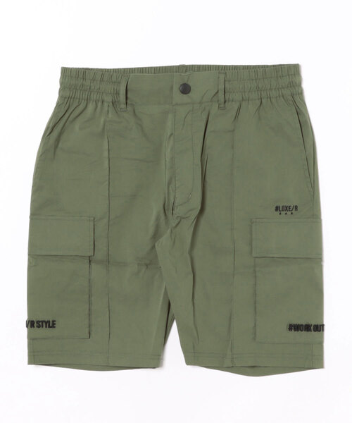 LUXE/R GOLF(ラグジュ ゴルフ)の「(RM)【LUXE/R GOLF】ストレッチ クロス ピンタック カーゴ ショートパンツ(カーゴパンツ・メンズ・ベージュ/ブラック/カーキ/チャコールグレー・LARGE/X-LARGE/MEDIUM)」の4枚目の写真