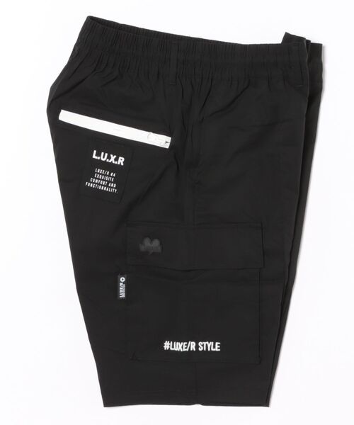 LUXE/R GOLF(ラグジュ ゴルフ)の「(RM)【LUXE/R GOLF】ストレッチ クロス ピンタック カーゴ ショートパンツ(カーゴパンツ・メンズ・ベージュ/ブラック/カーキ/チャコールグレー・LARGE/X-LARGE/MEDIUM)」の5枚目の写真