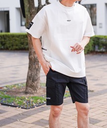 LUXE R GOLF（ラグジュ ゴルフ）の「(RM)【LUXE R GOLF】ストレッチ クロス ピンタック カーゴ ショートパンツ（カーゴパンツ）」