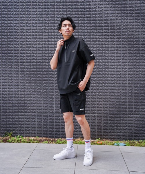 LUXE/R GOLF(ラグジュ ゴルフ)の「(RM)【LUXE/R GOLF】ストレッチ クロス ピンタック カーゴ ショートパンツ(カーゴパンツ・メンズ・ベージュ/ブラック/カーキ/チャコールグレー・LARGE/X-LARGE/MEDIUM)」の9枚目の写真