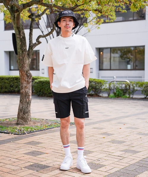 LUXE/R GOLF(ラグジュ ゴルフ)の「(RM)【LUXE/R GOLF】ストレッチ クロス ピンタック カーゴ ショートパンツ(カーゴパンツ・メンズ・ベージュ/ブラック/カーキ/チャコールグレー・LARGE/X-LARGE/MEDIUM)」の20枚目の写真