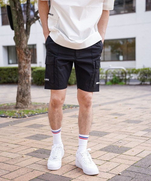 LUXE/R GOLF(ラグジュ ゴルフ)の「(RM)【LUXE/R GOLF】ストレッチ クロス ピンタック カーゴ ショートパンツ(カーゴパンツ・メンズ・ベージュ/ブラック/カーキ/チャコールグレー・LARGE/X-LARGE/MEDIUM)」の22枚目の写真