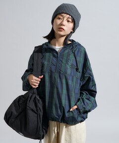 セール】NYLON REVERSIBLE ANORAK SHORT PARKER/ナイロンリバーシブル