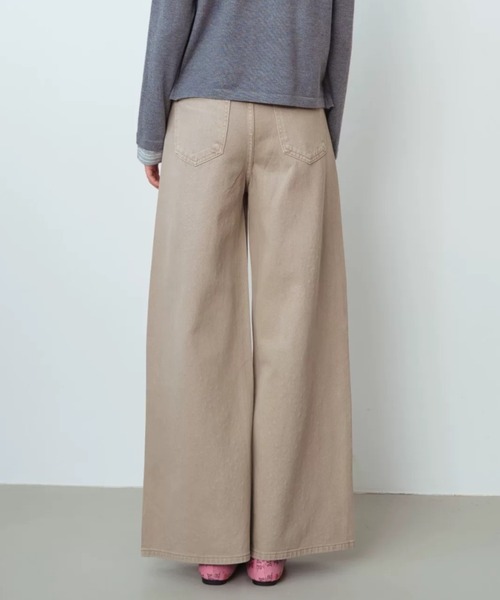 CHUN CHUN NOTES(チュンチュンノーツ)の「26SS/ラインストーンデザインワイドデニムパンツ(デニムパンツ・レディース・ベージュ/ブルー・L/M/S)」の17枚目の写真