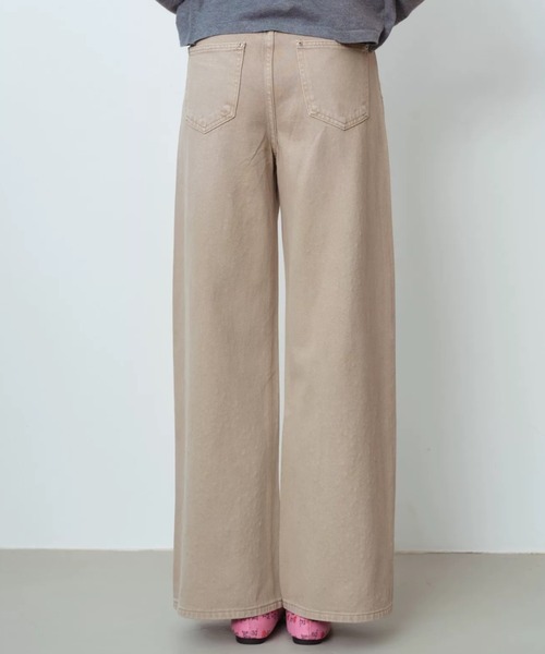 CHUN CHUN NOTES(チュンチュンノーツ)の「26SS/ラインストーンデザインワイドデニムパンツ(デニムパンツ・レディース・ベージュ/ブルー・L/M/S)」の19枚目の写真
