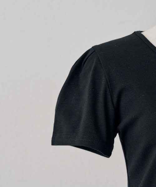 Another Branch olive des olive（アナザーブランチオリーブデオリーブ）の「裾ドットフリルＴシャツ（Tシャツ/カットソー・レディース・ピンク/ネイビー/イエロー/ブラック・FREE）」の12枚目の写真