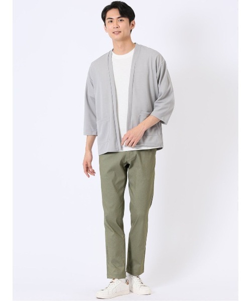 m.f.editorial（エムエフエディトリアル）の「パンツ メンズ ストレッチ 抗菌防臭 スリム トラウザー テーパード ドビー クロスストレッチ + エアー（チノパンツ・メンズ・ブラック/カーキ/ライトグレー/ネイビー・X-LARGE/S/MEDIUM/LARGE）」の16枚目の写真