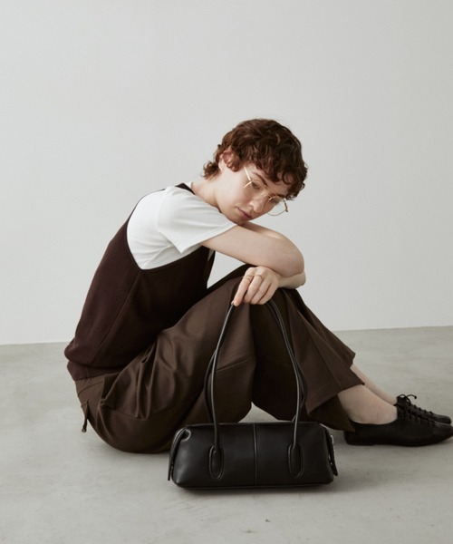 arholiday.standard(エーアールホリデースタンダード)の「long handle boston bag / ロングハンドルボストンバック(ボストンバッグ・レディース・ブラック/ブラウン・FREE)」の6枚目の写真