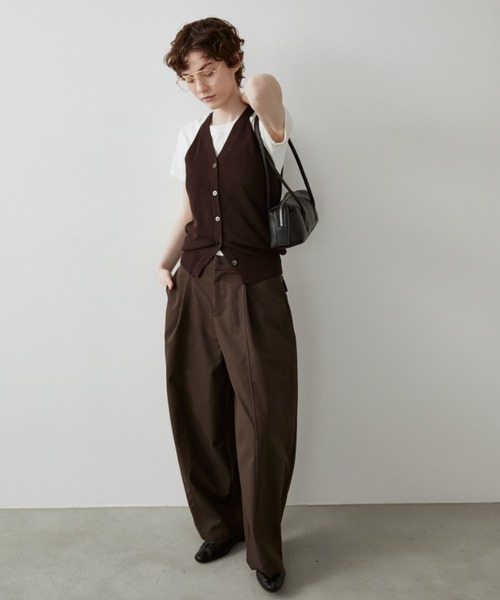 arholiday.standard(エーアールホリデースタンダード)の「long handle boston bag / ロングハンドルボストンバック(ボストンバッグ・レディース・ブラック/ブラウン・FREE)」の7枚目の写真