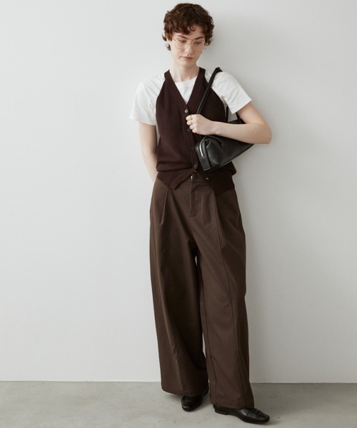 arholiday.standard(エーアールホリデースタンダード)の「long handle boston bag / ロングハンドルボストンバック(ボストンバッグ・レディース・ブラック/ブラウン・FREE)」の8枚目の写真