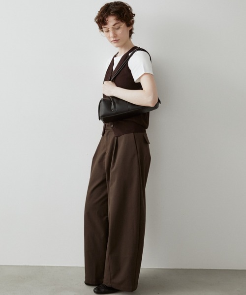 arholiday.standard(エーアールホリデースタンダード)の「long handle boston bag / ロングハンドルボストンバック(ボストンバッグ・レディース・ブラック/ブラウン・FREE)」の9枚目の写真